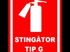 Placuta pentru stingator tip g